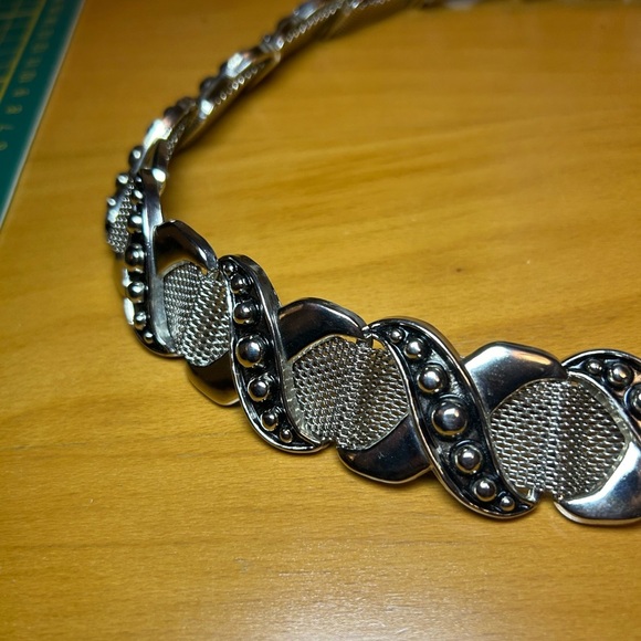 Vintage Nanni genuine leather “xxx” studded chainmail belt 27”-31” - Picture 13 of 16